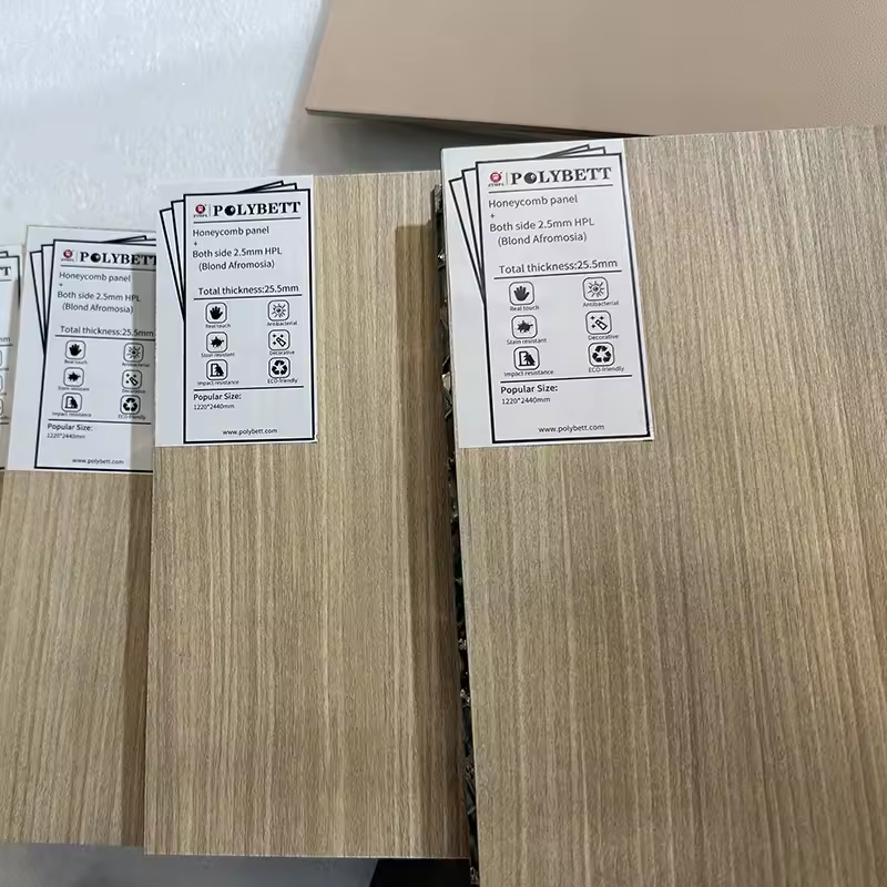 Polybett Woodgrain HPL Aluminum Honeycomb Panels
