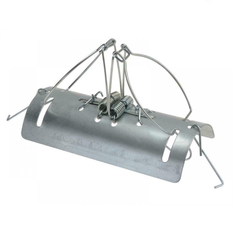 Galvanized Steel Tunnel Mole Traps - Lot of 2