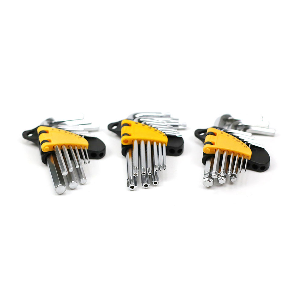 9-piece short standard ball tip Allen key set