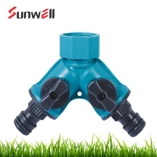 Plastic Hose Connector With Shut-Off