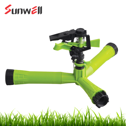 Plastic Impulse Sprinkler with Water Fill Base