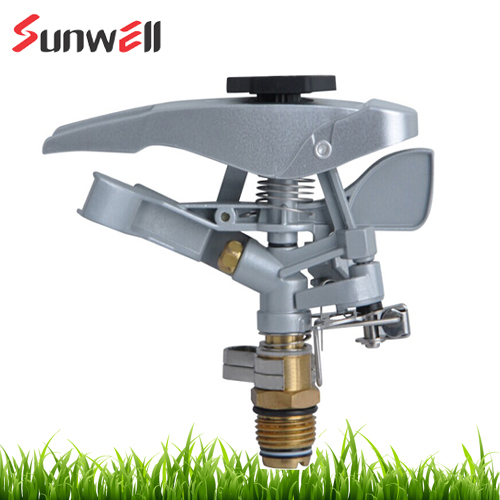 Metal Impulse Sprinkler with Plastic Step Spike