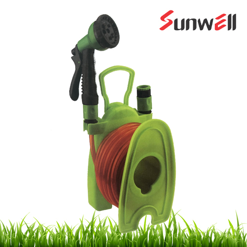 Mini Hose and Hose Reel Set for Garden Watering and Cleaning