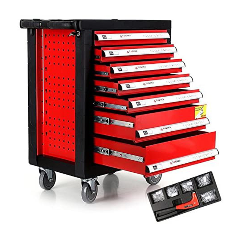 6-Layer Professional Workshop Trolley with 170-Piece Tool Set
