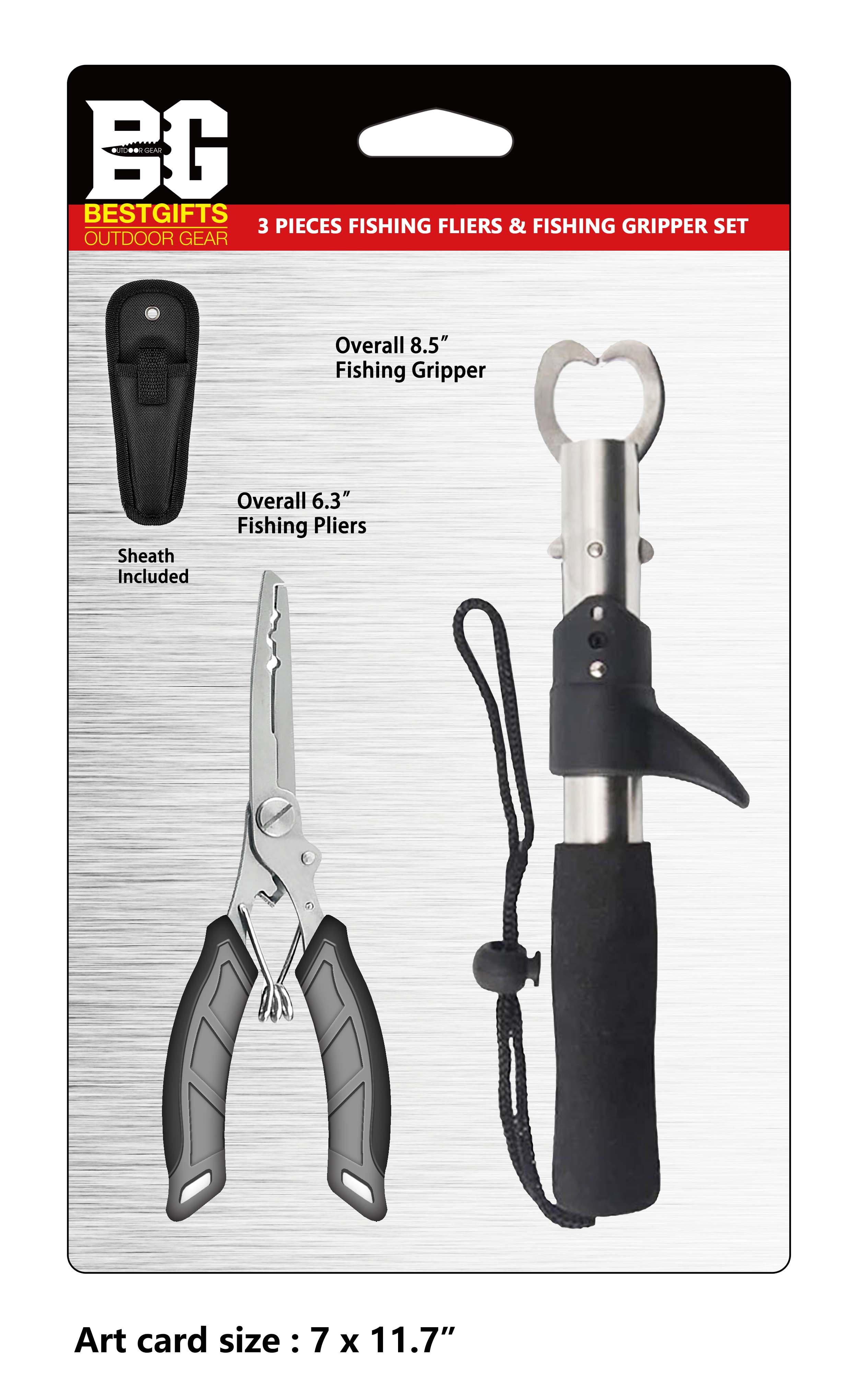 2PCS Fishing Plier & Gripper Set