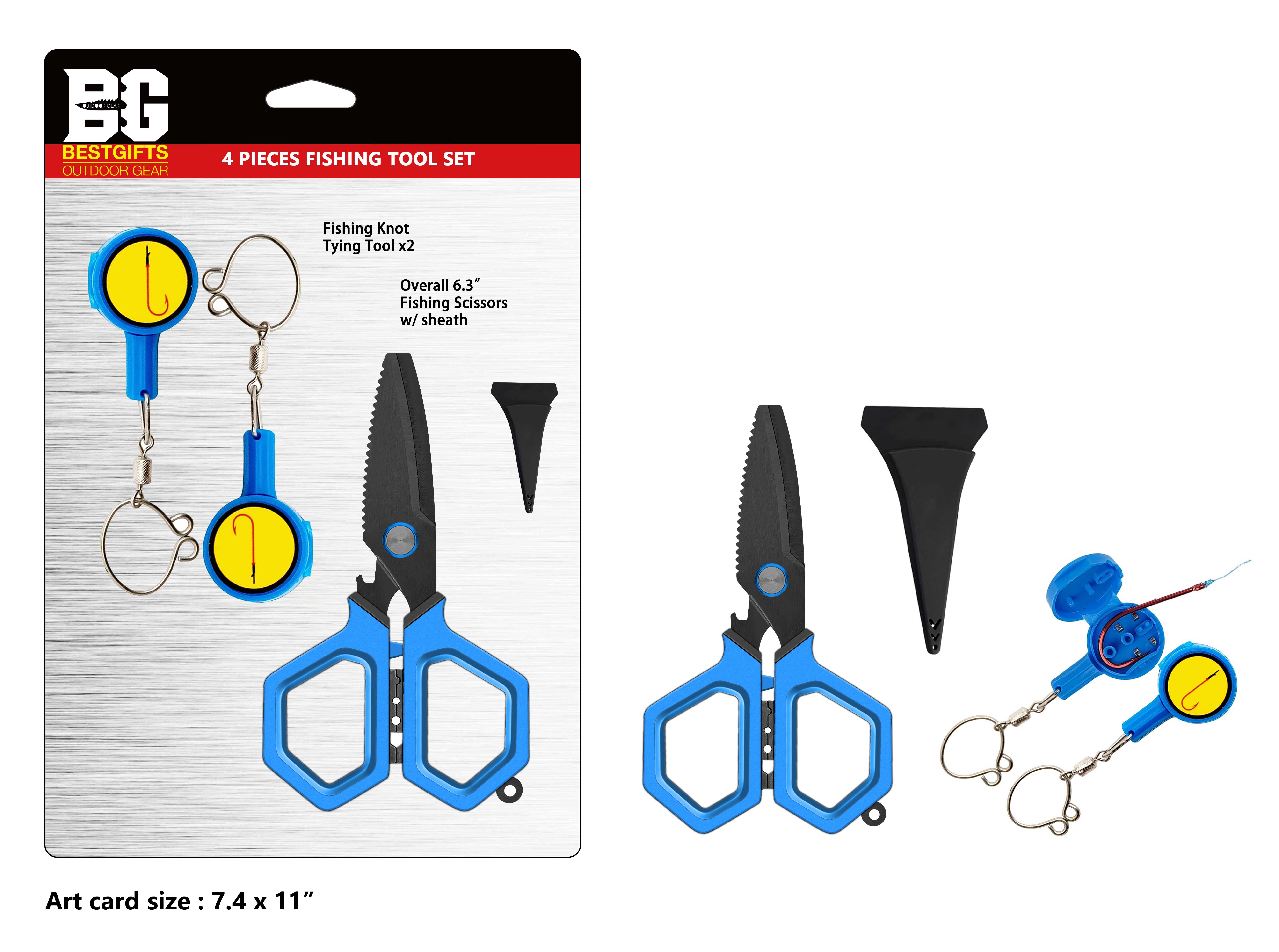 4-Piece Fishing Tool Set