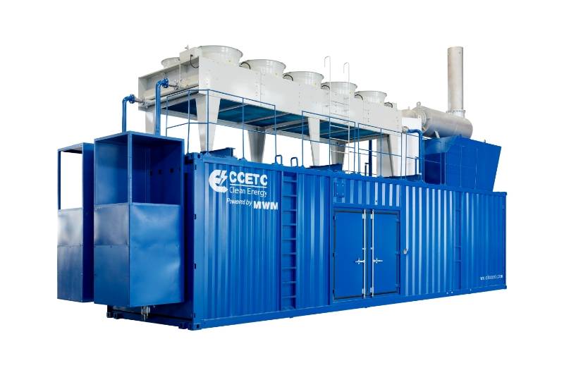 800KW LV Containerized Biogas Generator Set