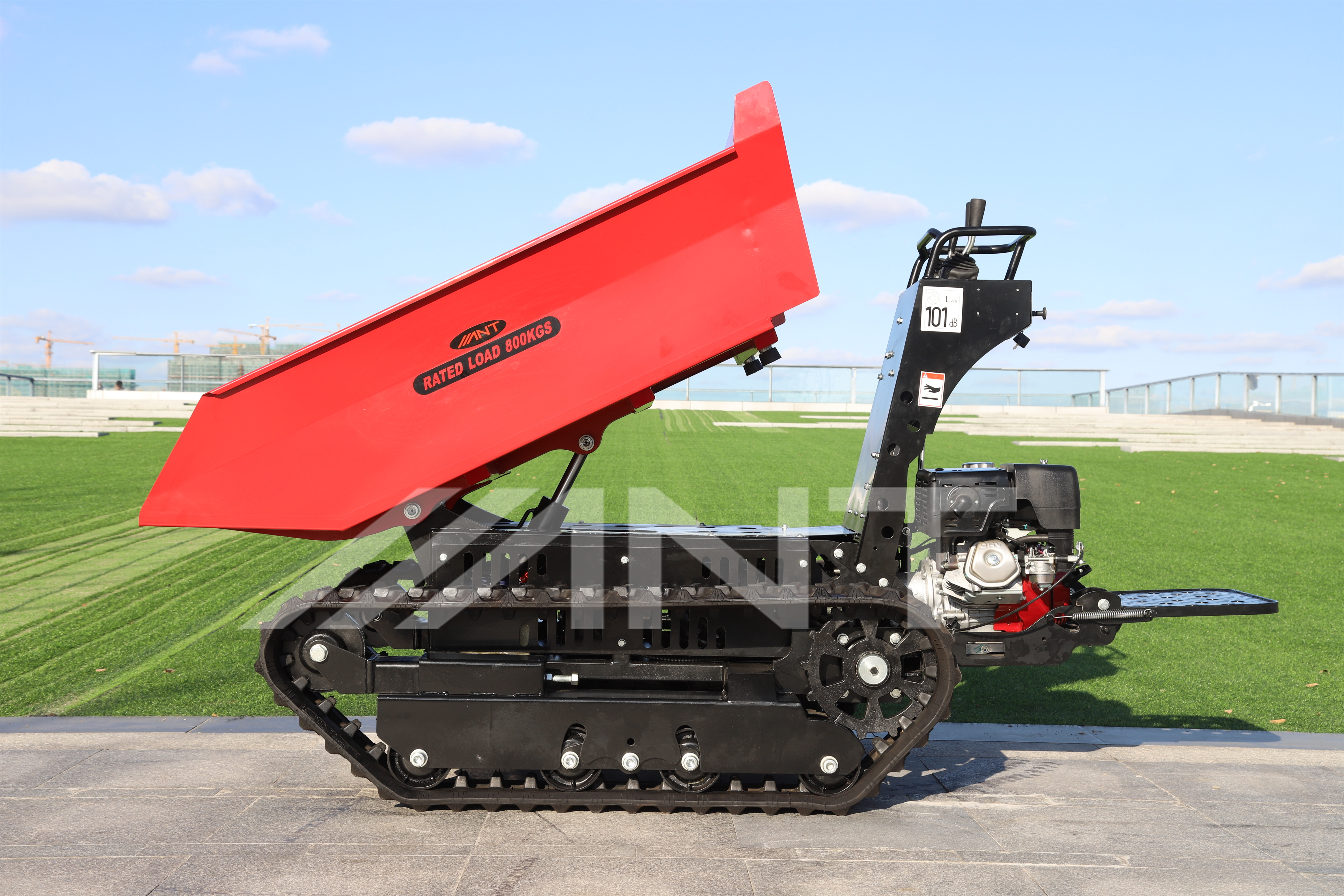 ANT Gasoline Mini Dumper Garden Loader with Widening Track and Increased Load Capacity