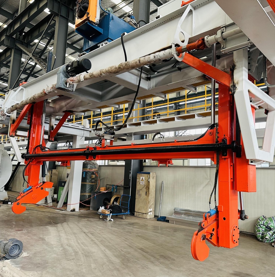 Autoclaved Aerated Concrete Slab and Block Top and Bottom Cleaning System