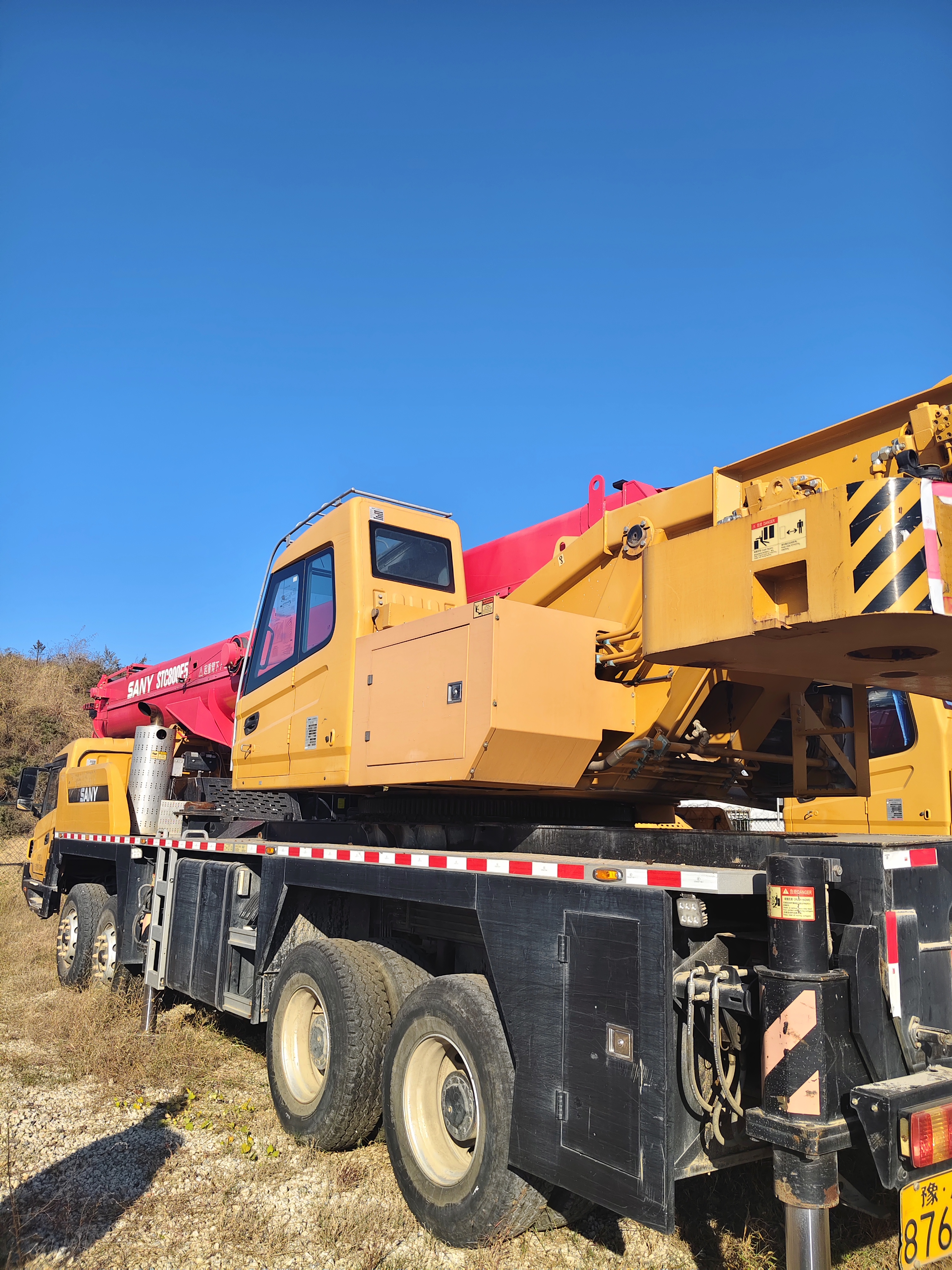 Used SANY 80t Telescopic Boom Hydraulic Truck Crane