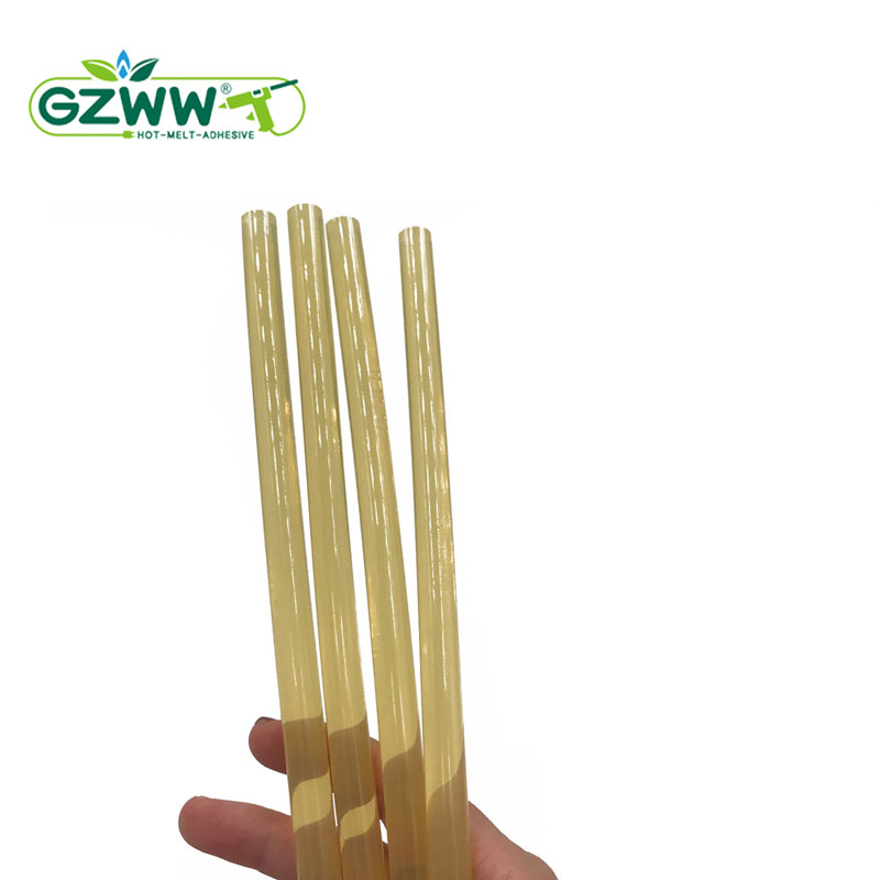 Yellow Transparent Hot Melt Glue Stick