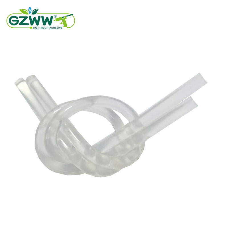 High-viscosity, permeable hot melt glue stick