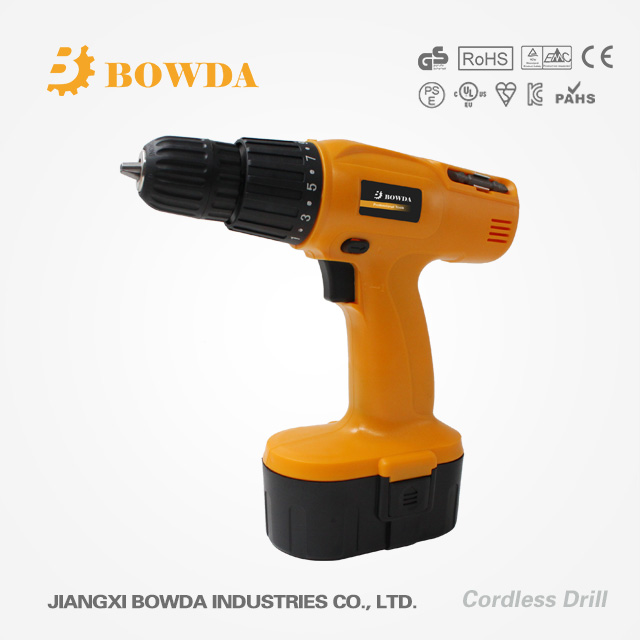 Cordless Drill with Multiple Voltage Options and Battery Types