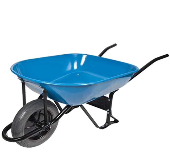 Galvanized Construction and Gardening Wheelbarrow with PU Wheel