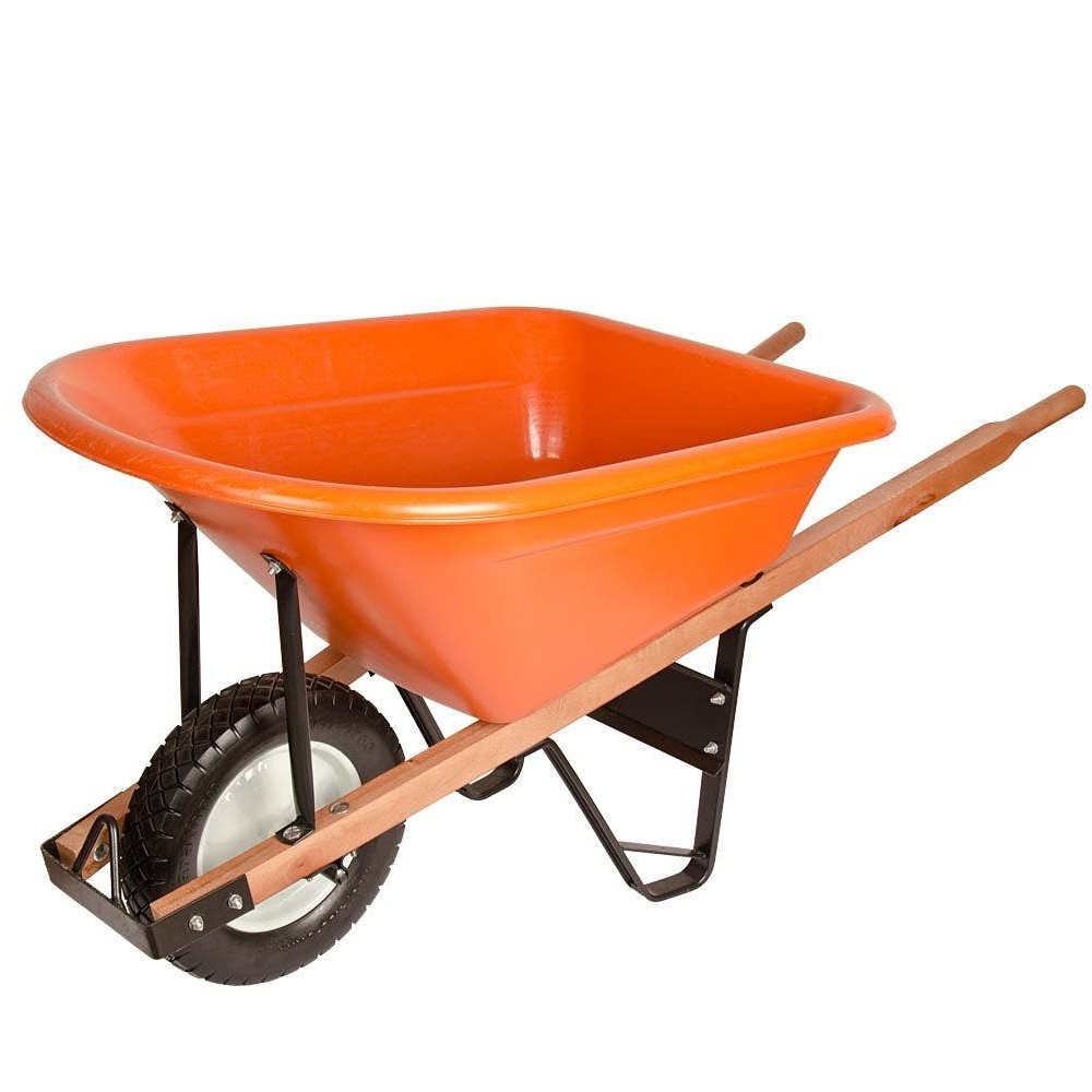 Galvanized Construction and Gardening Wheelbarrow