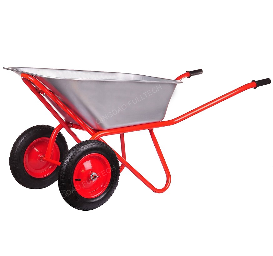 Galvanized Construction and Gardening Wheelbarrow