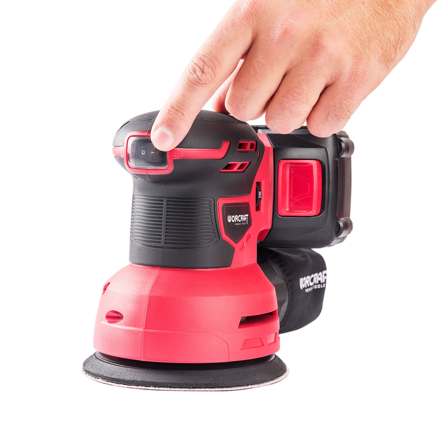 WORCRAFT 20V Cordless Rotary Sander CRS-S20Li
