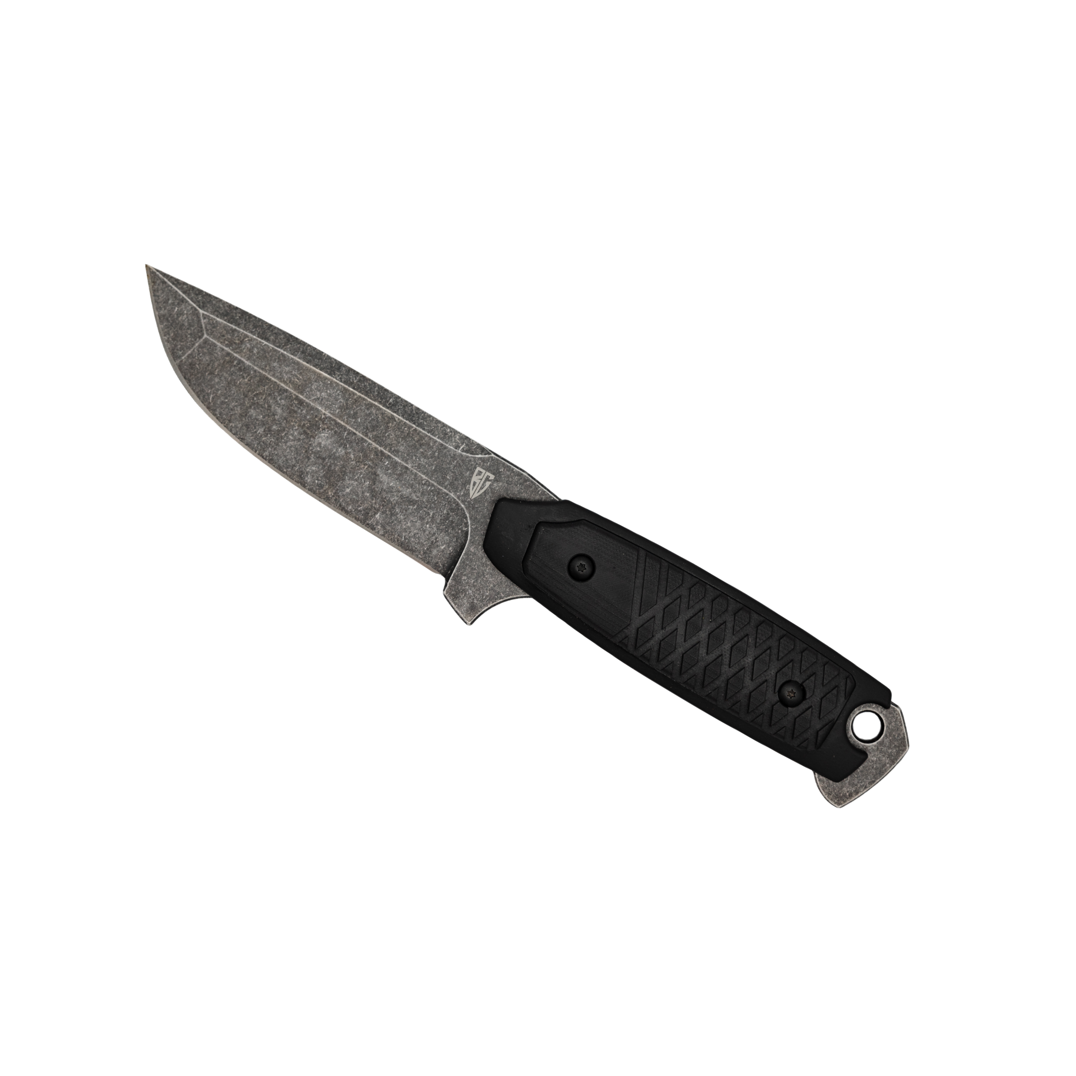 High Quality Utility Fixed Blade Knife with Stone Wash 3Cr13 Blade and Plastic Handle