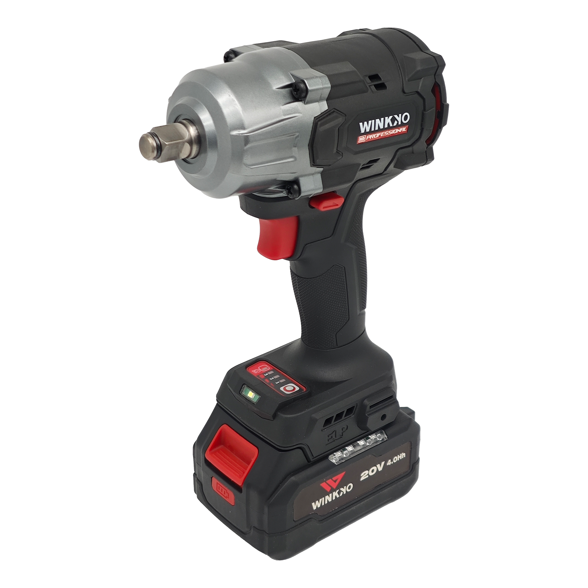20V Cordless Impact Wrench with LED Light and Belt Hook