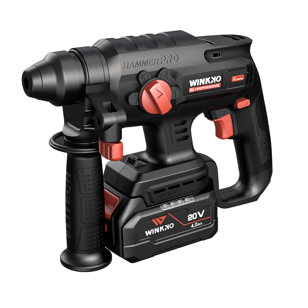 20V Cordless Rotary Hammer with Brushless Motor