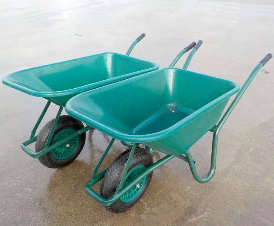 Galvanized Construction and Gardening Wheelbarrow