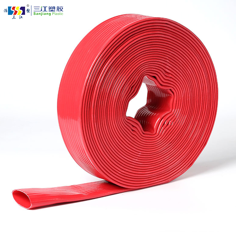 PVC Lay Flat Water Drainage Hose with Polyester Reinforcement