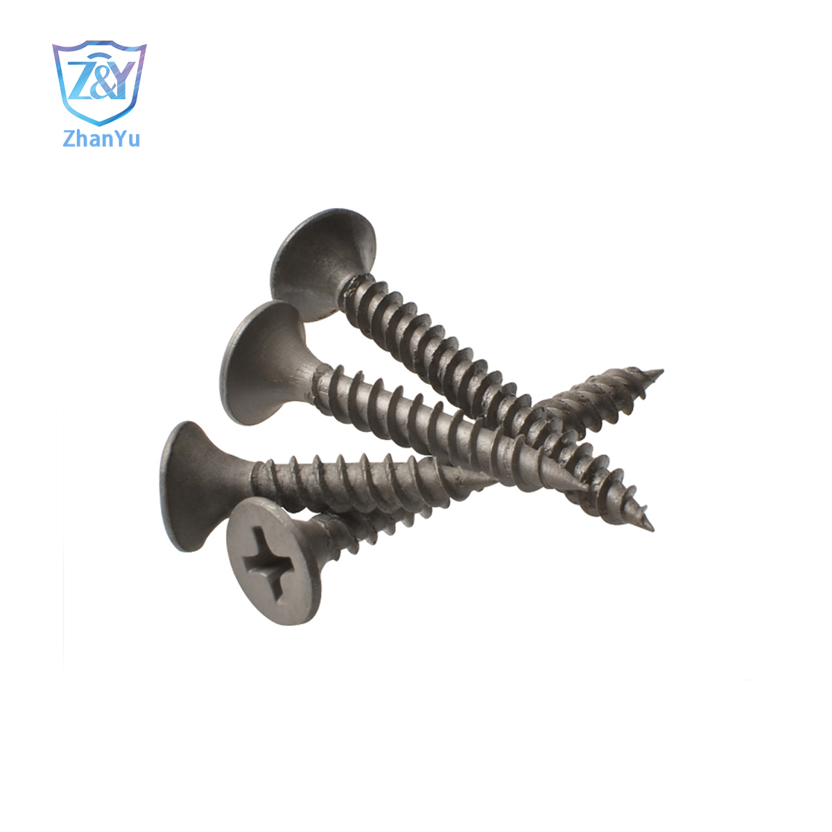 Drywall Screw, Black/Grey Phosphated, C1022A, Fine/Coarse Thread
