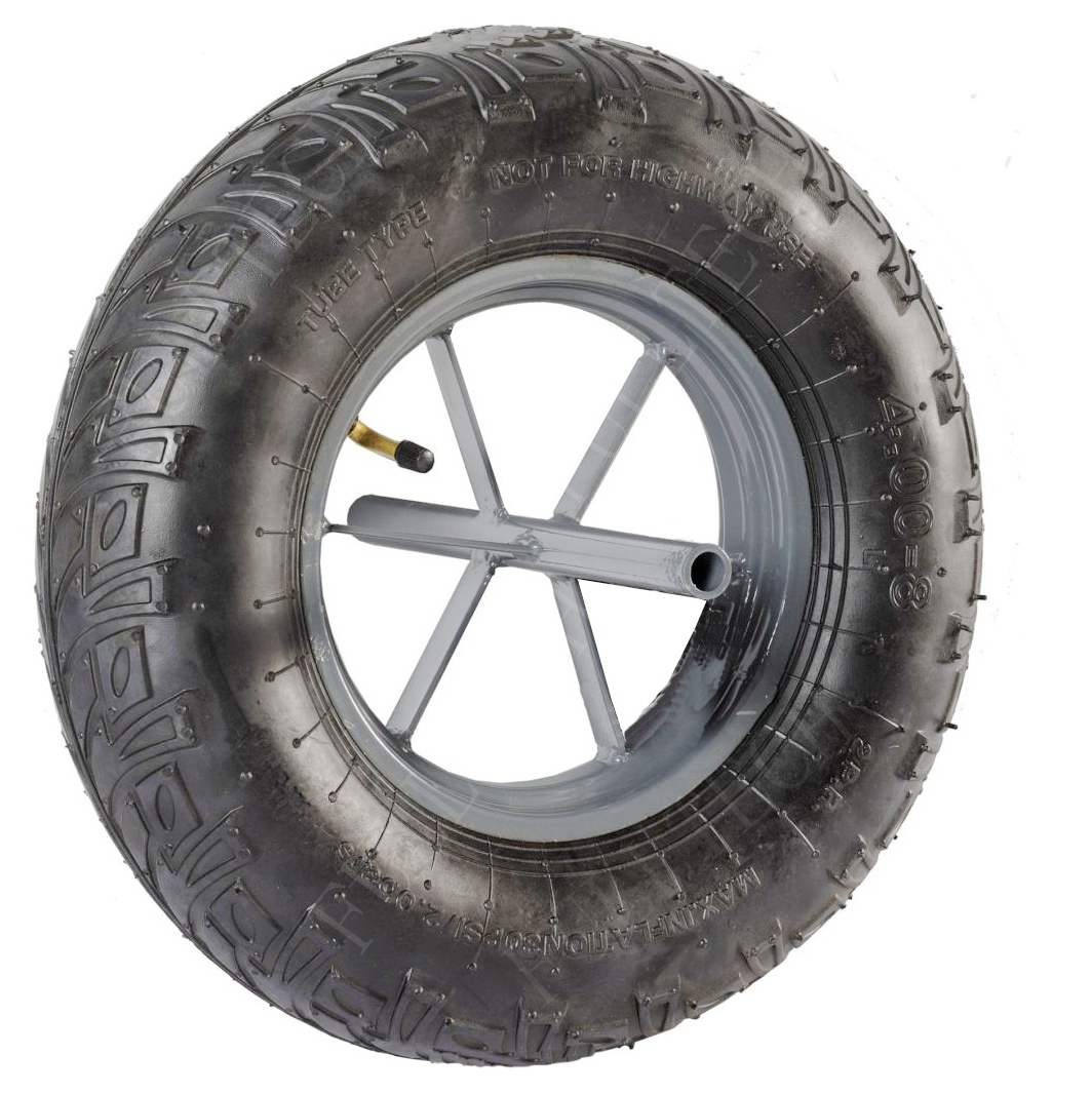 Pneumatic and Solid Wheelbarrow Wheels