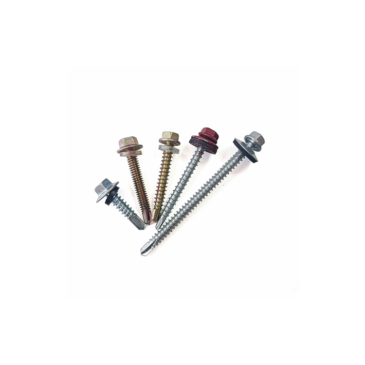 Hexagon Head Self-Drilling Screws, Carbon Steel, Various Finishes