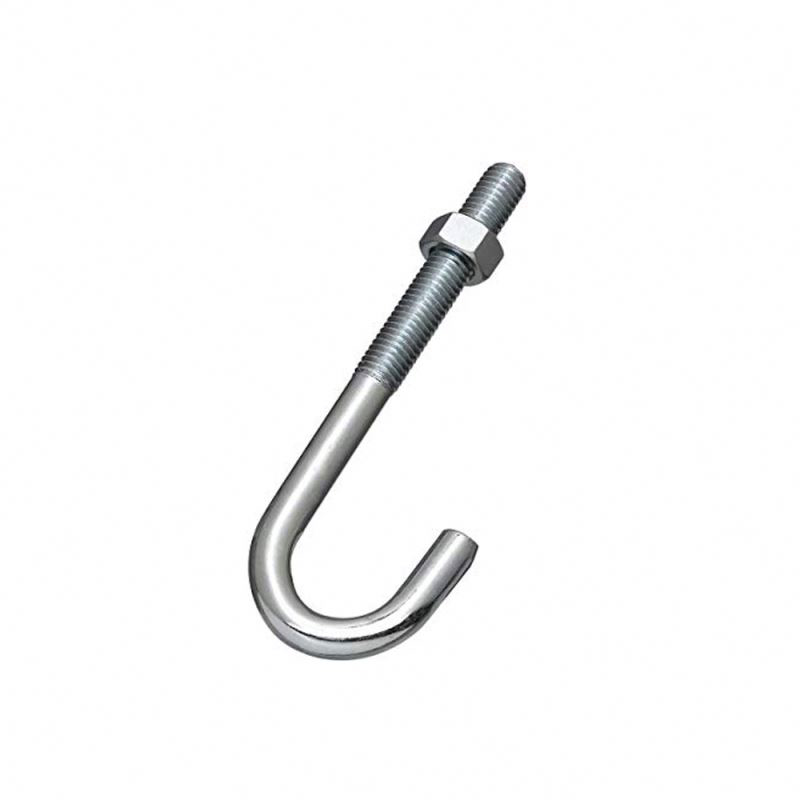Galvanized Steel J Bolt for Secondary Grouting Installation