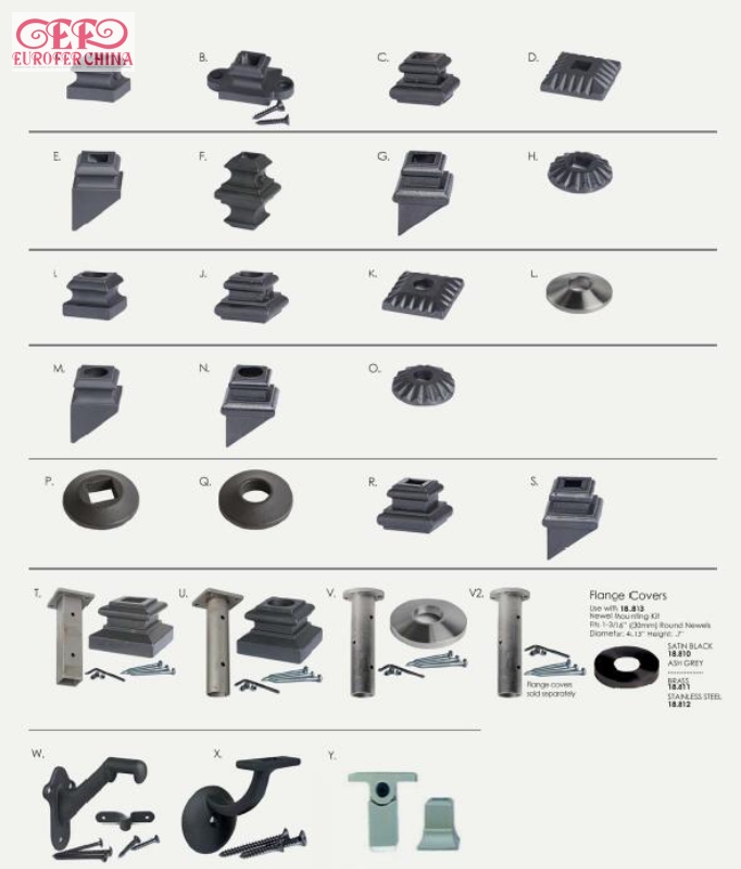 Iron Balusters and Railing Accessories