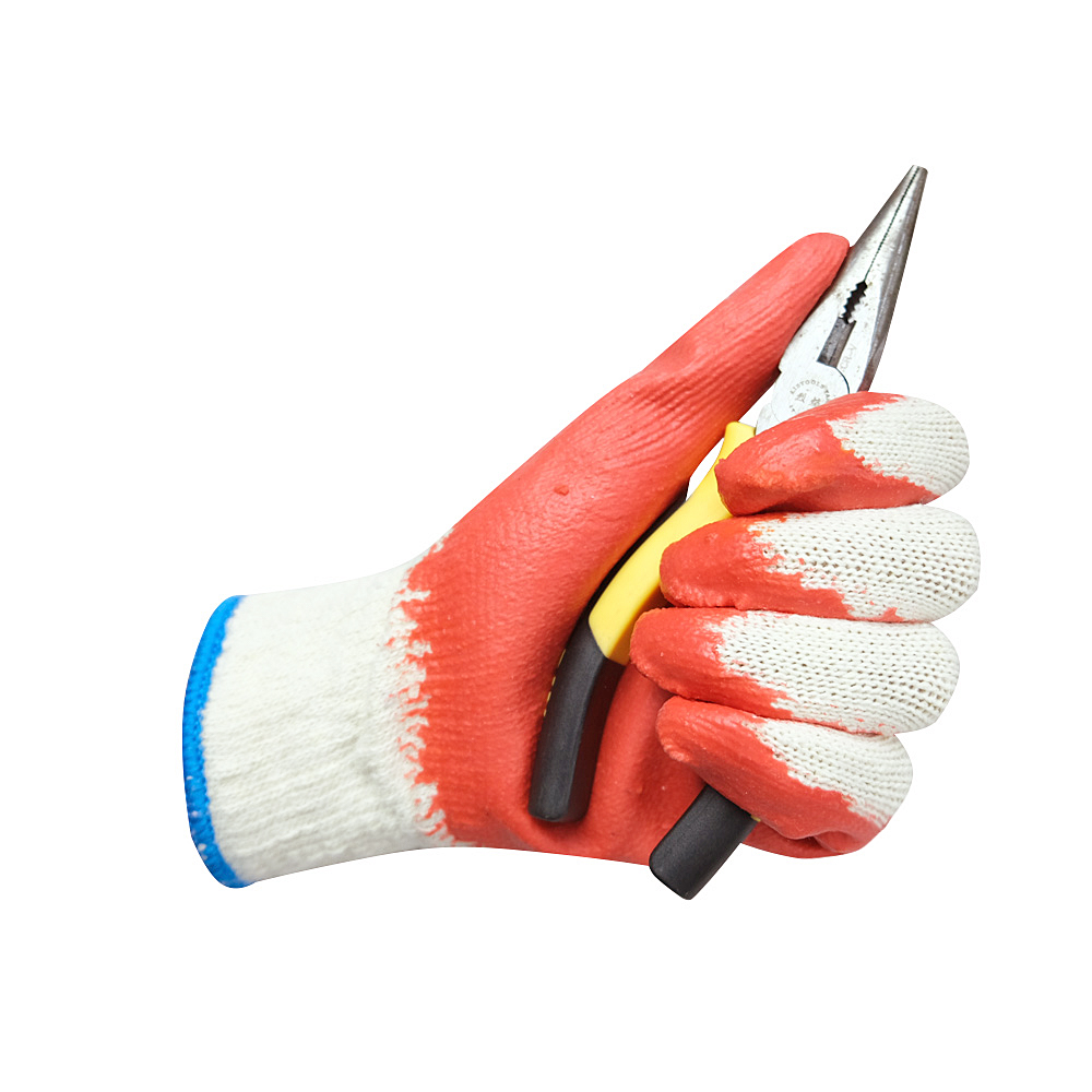 Wholesale Labor Protection Rubber Latex Coated Safety Work Gloves