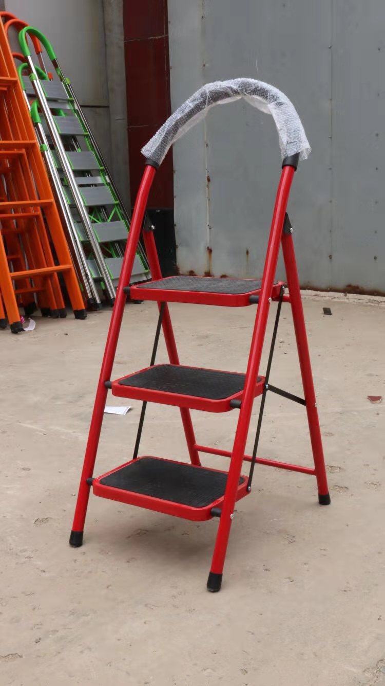 Anti-slip Sturdy Foldable Household Steel Ladder