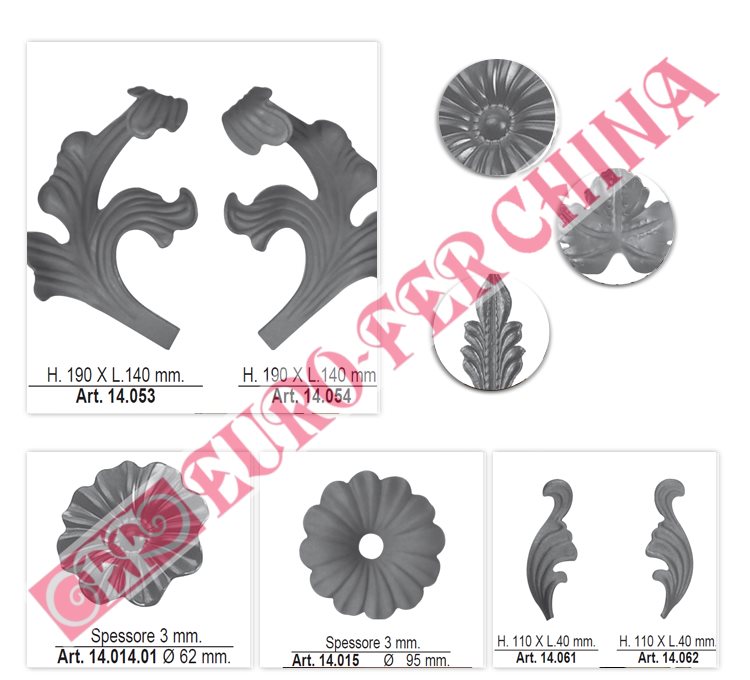 Wrought iron components