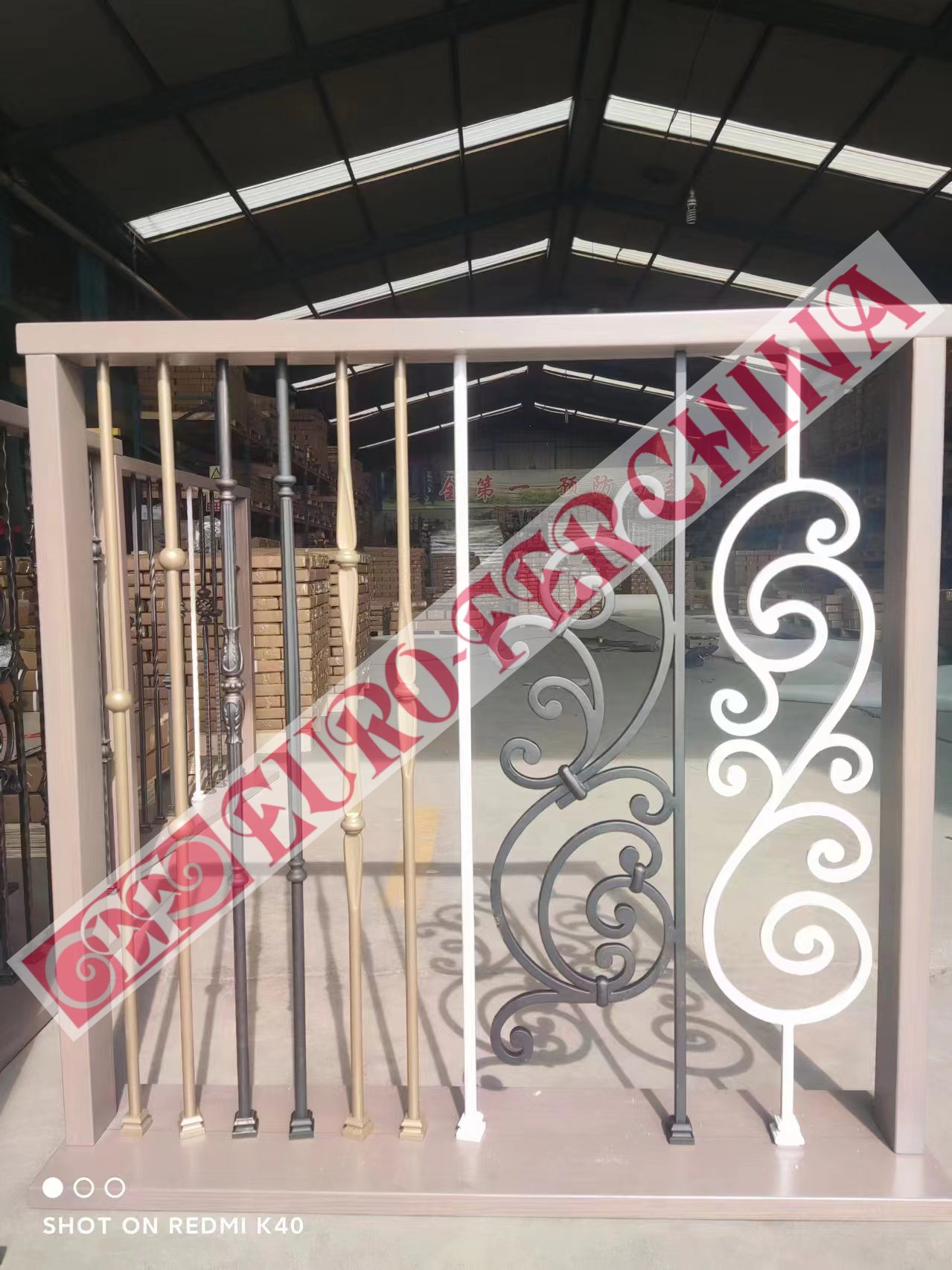 Iron stair balusters