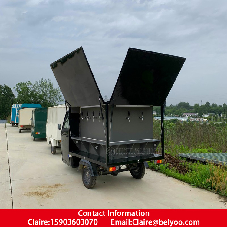 Customized Electric Food Truck Tricycle with Piaggio Ape Tuk Tuk