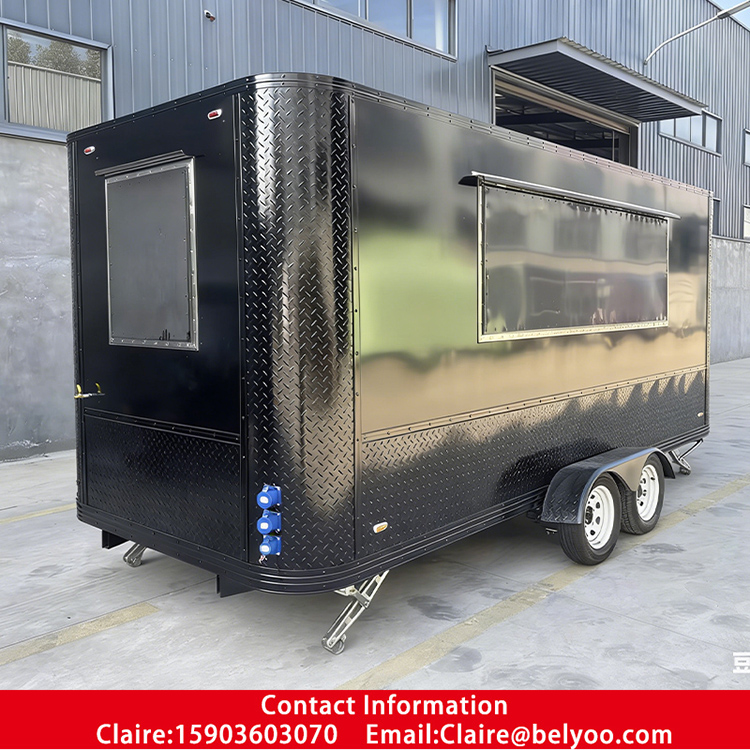 Belyoo Upgraded Food Truck, Trailer, and Cart for Catering Snacks
