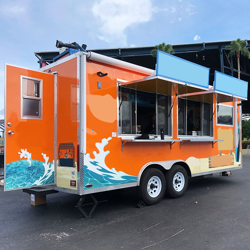 Belyoo Food Truck, Food Trailer, Food Cart for Catering Snacks