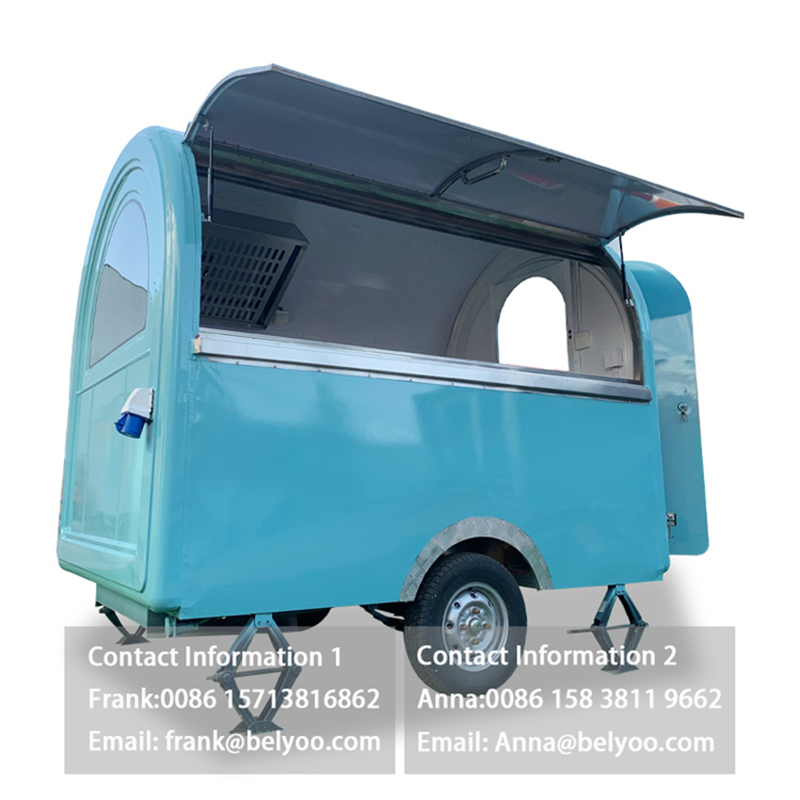 Customized Mobile Food Cart for Snacks, Ice Cream, and Hot Dogs