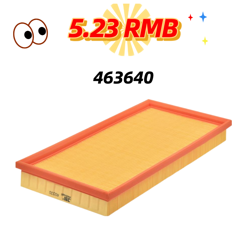 Custom Car Engine Air Filter for Part Numbers 203339, 463505, 4635058, 4635068, 463640