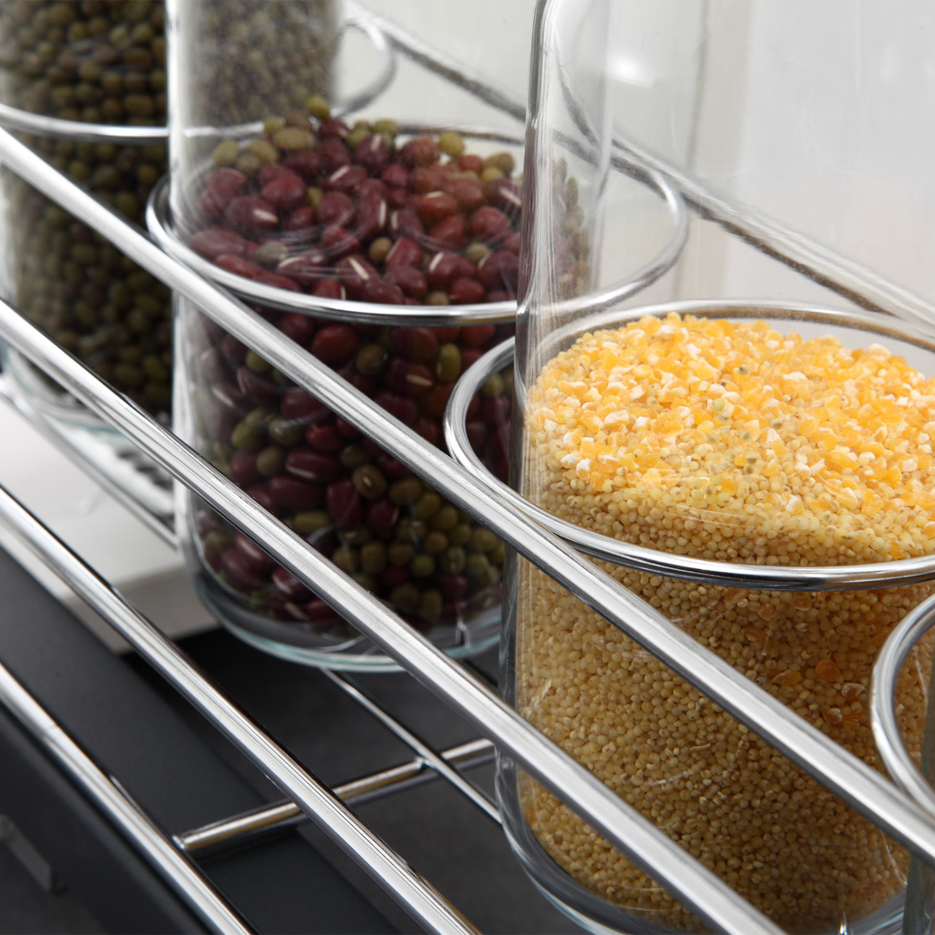 Kitchen Metal Pull-Out Basket Storage