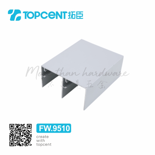 TOPCENT FW.9510 Furniture Fittings Cabinet Cupboard Wooden Nylon Sliding Doors Roller Glide