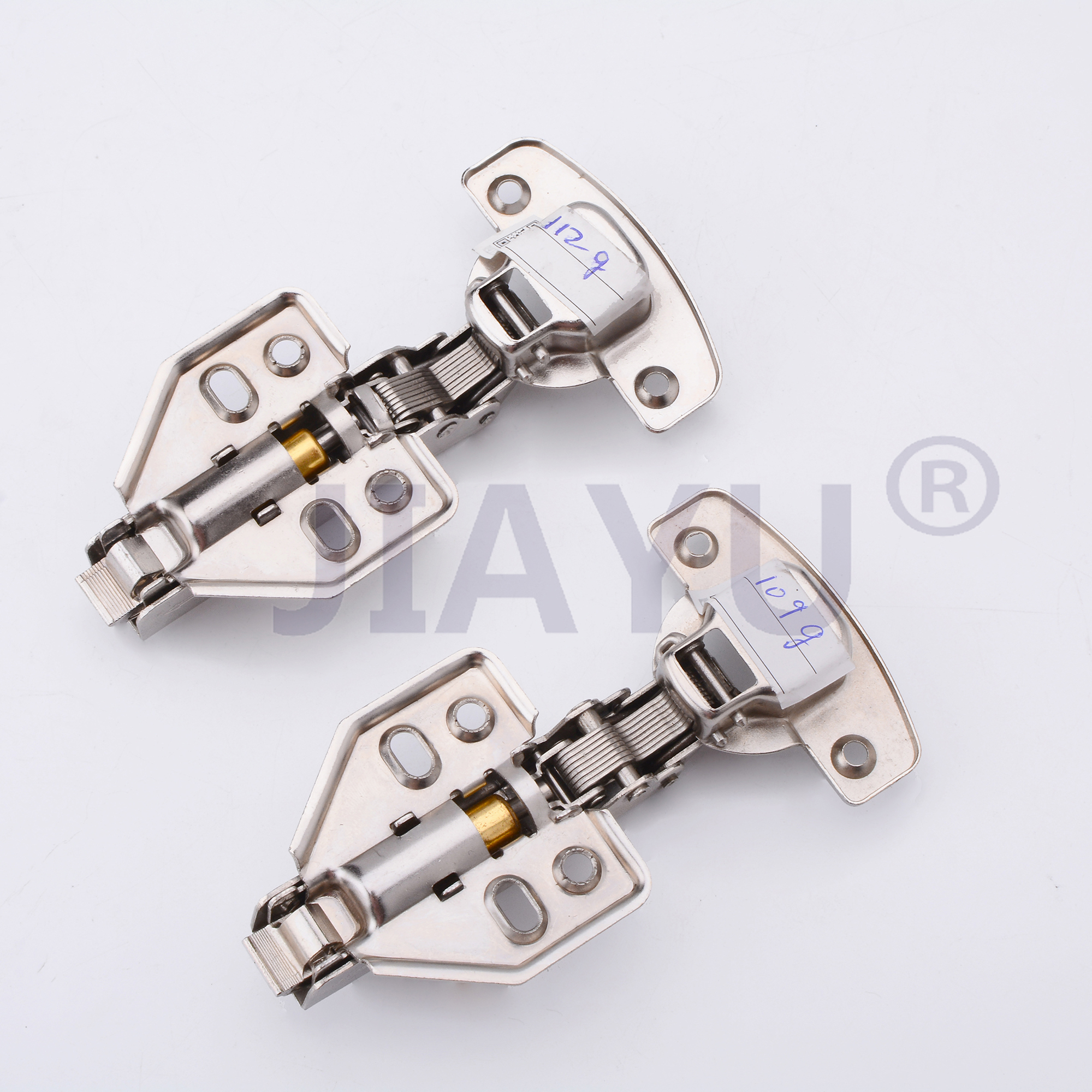 763 Iron Nickel Plating Clip-on Hydraulic Hinge with Zinc Alloy Button