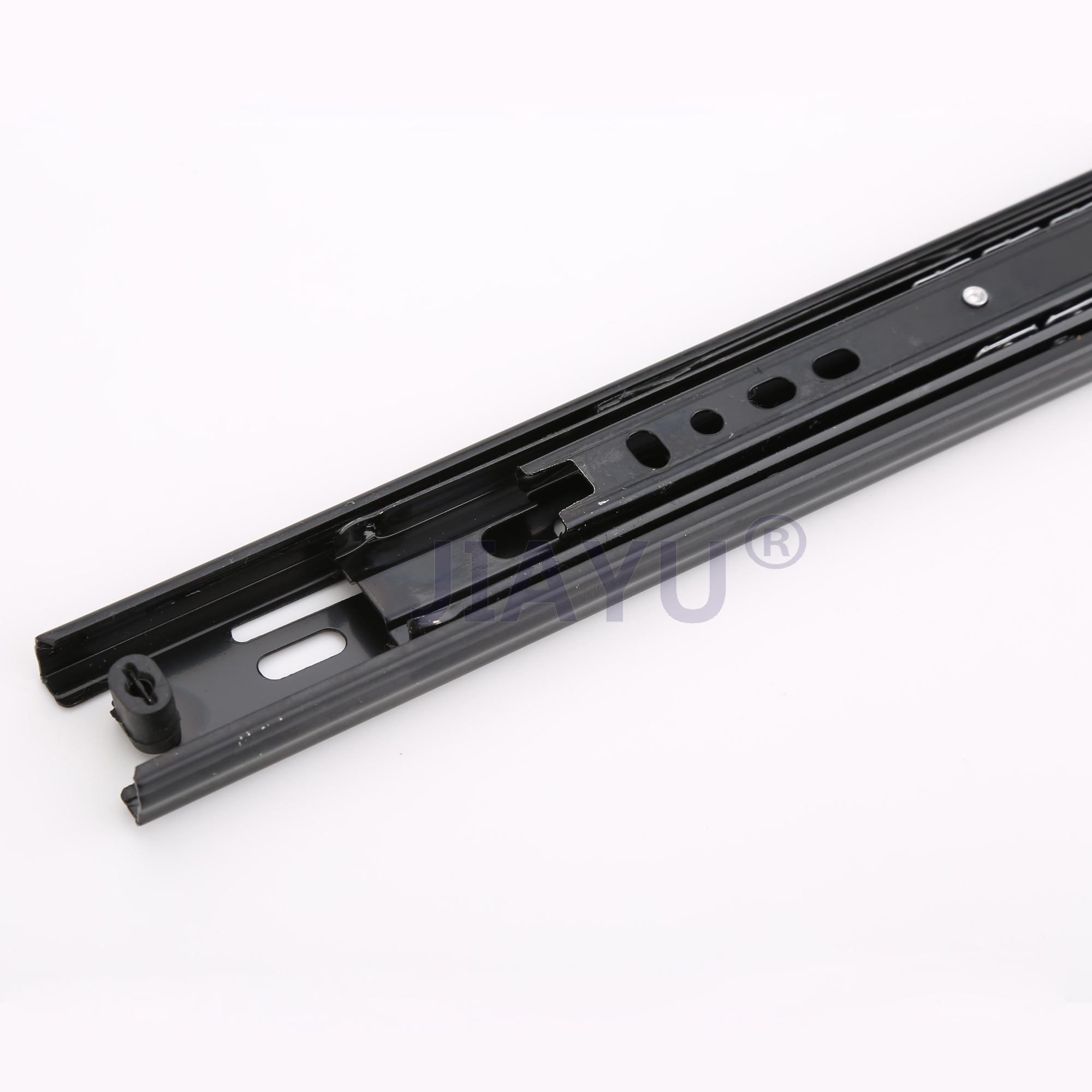 30MM 3-Fold Small Black Drawer Slide