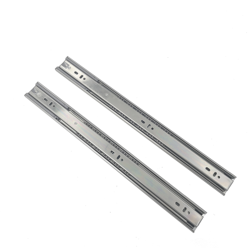 High quality rainbow color double plating soft close drawer slide with single spring