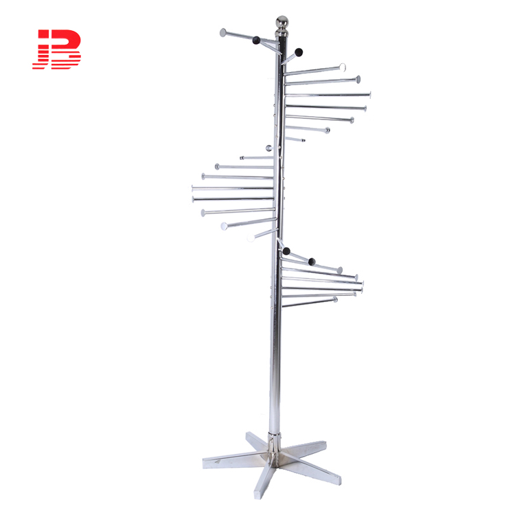 Helical garment display rack