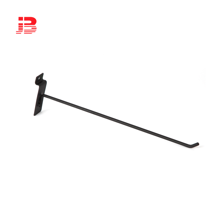 Black slatwall hook