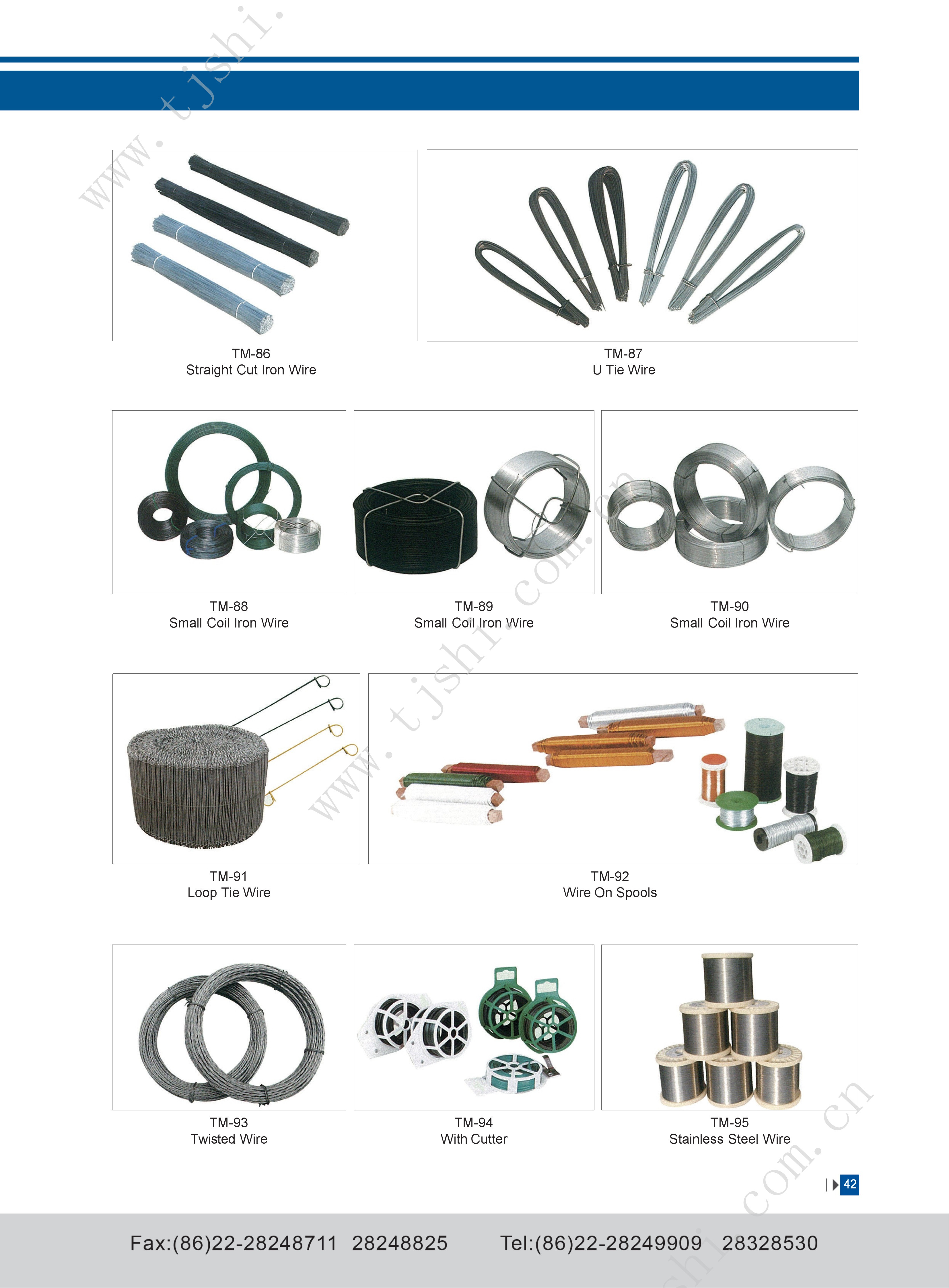 PVC Coated, Galvanized, Black Annealed Tie Wire