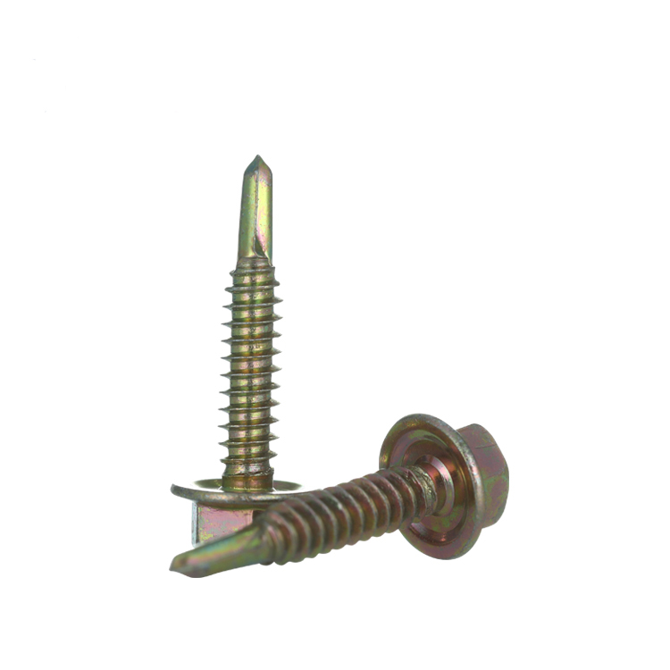 Hex Flange Screws with Serrated Washer
