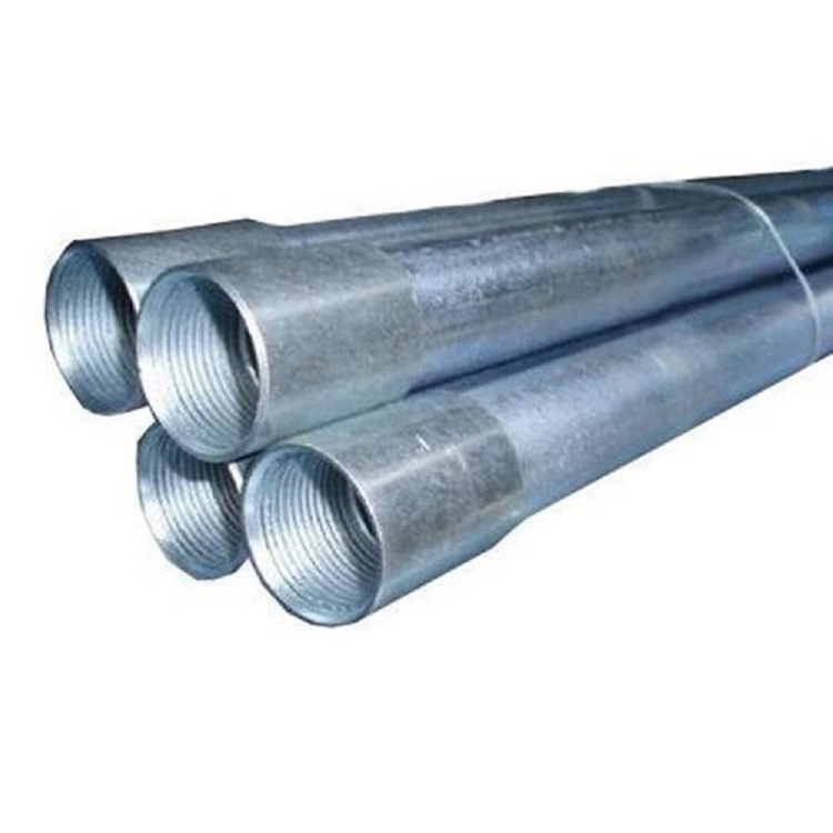 Hot Dipped Galvanized Steel Round Pipes with Threads